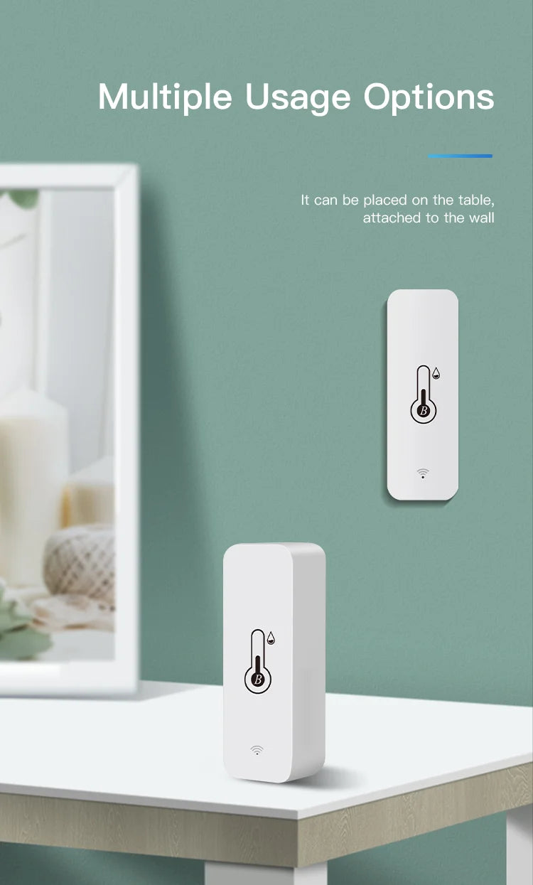 Tuya Smart Temp & Humidity Sensor – 2PACK