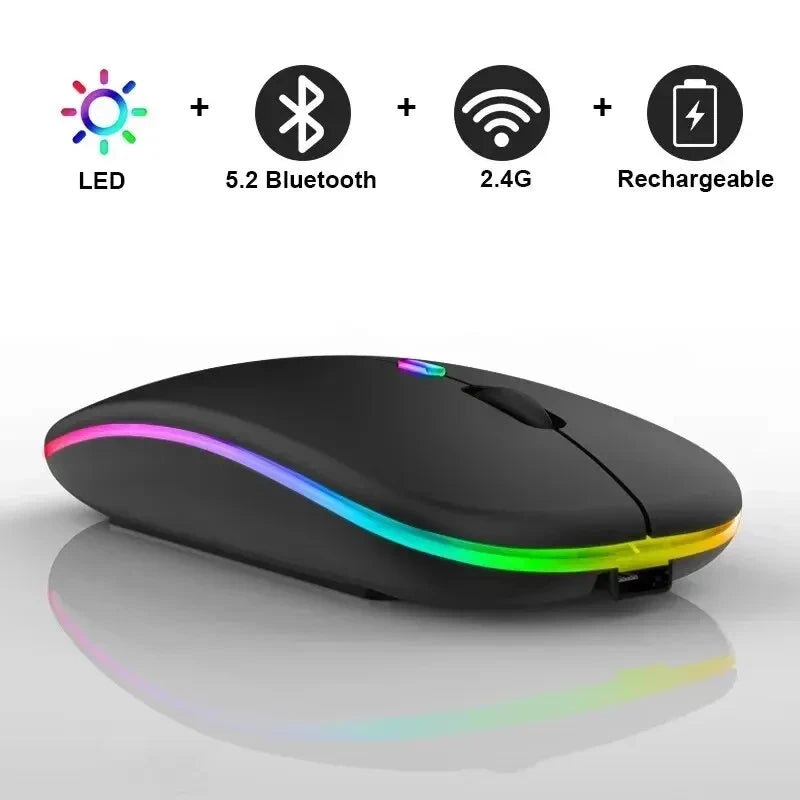 Wireless Rechargeable LED Backlit Mouse