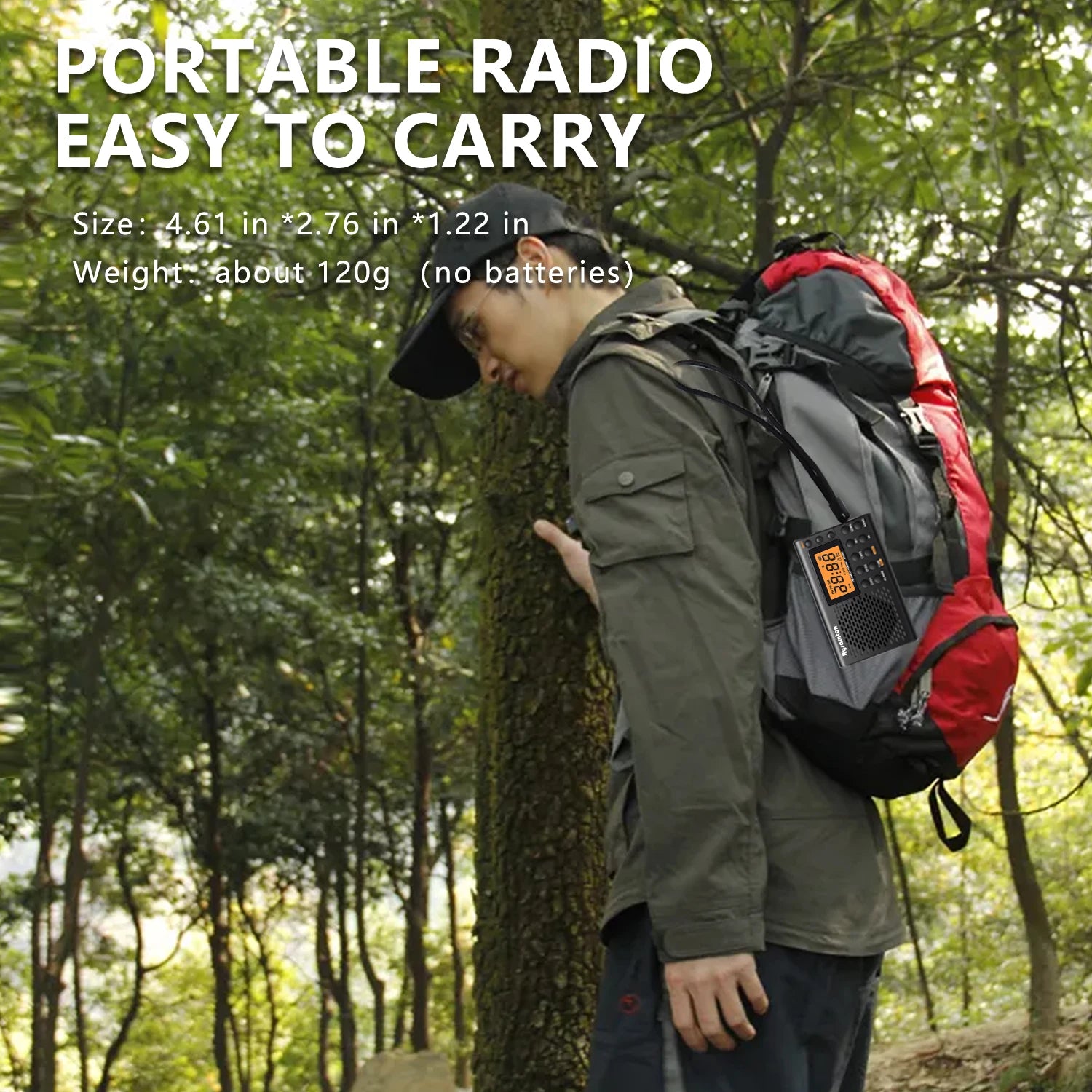 Rysamton Portable AM/FM Shortwave Radio – Digital Display