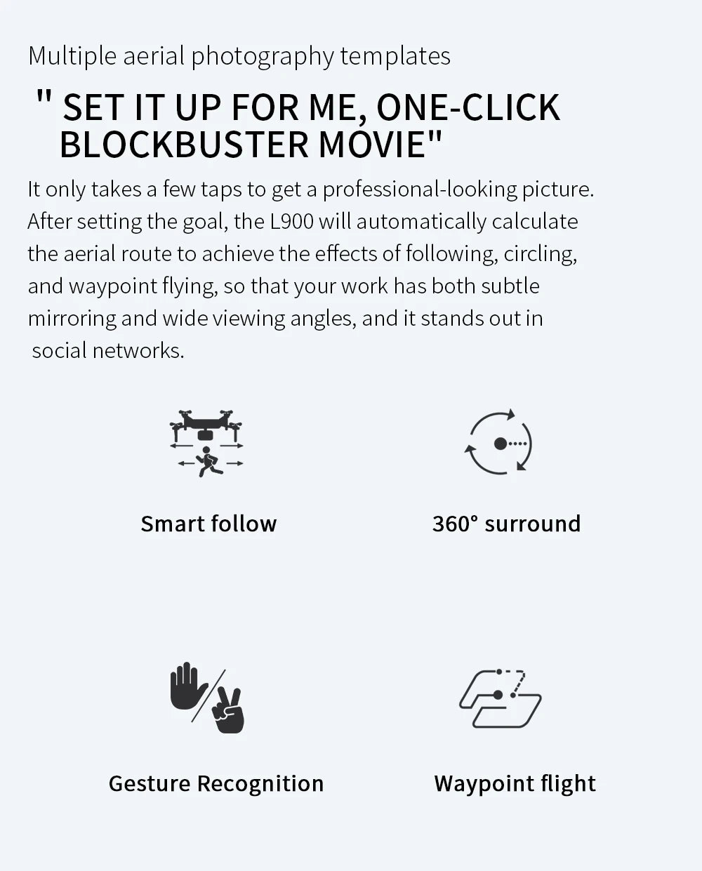 L900 Pro Drone – 4K Dual Camera, 5G GPS & Foldable Quadcopter