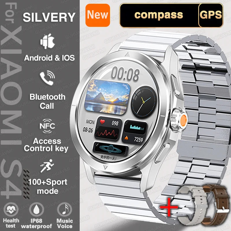 Xiaomi S4 Ultra Smartwatch – HD AMOLED, GPS, Heart Rate & Bluetooth