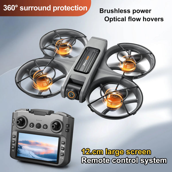 Professional 8K Drone – 5G WiFi FPV with Screen & Obstacle Avoidance