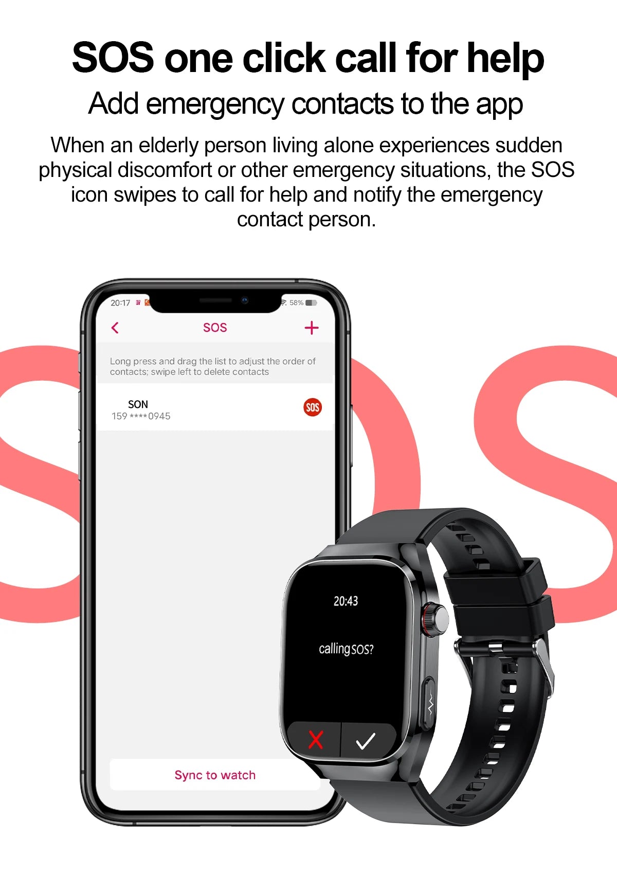 2025 Smart Health Watch – Uric Acid & Body Fat Monitor