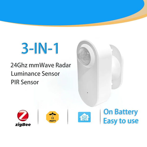 Zigbee Human Presence & PIR Motion Sensor – 24GHz mmWave Smart Detector
