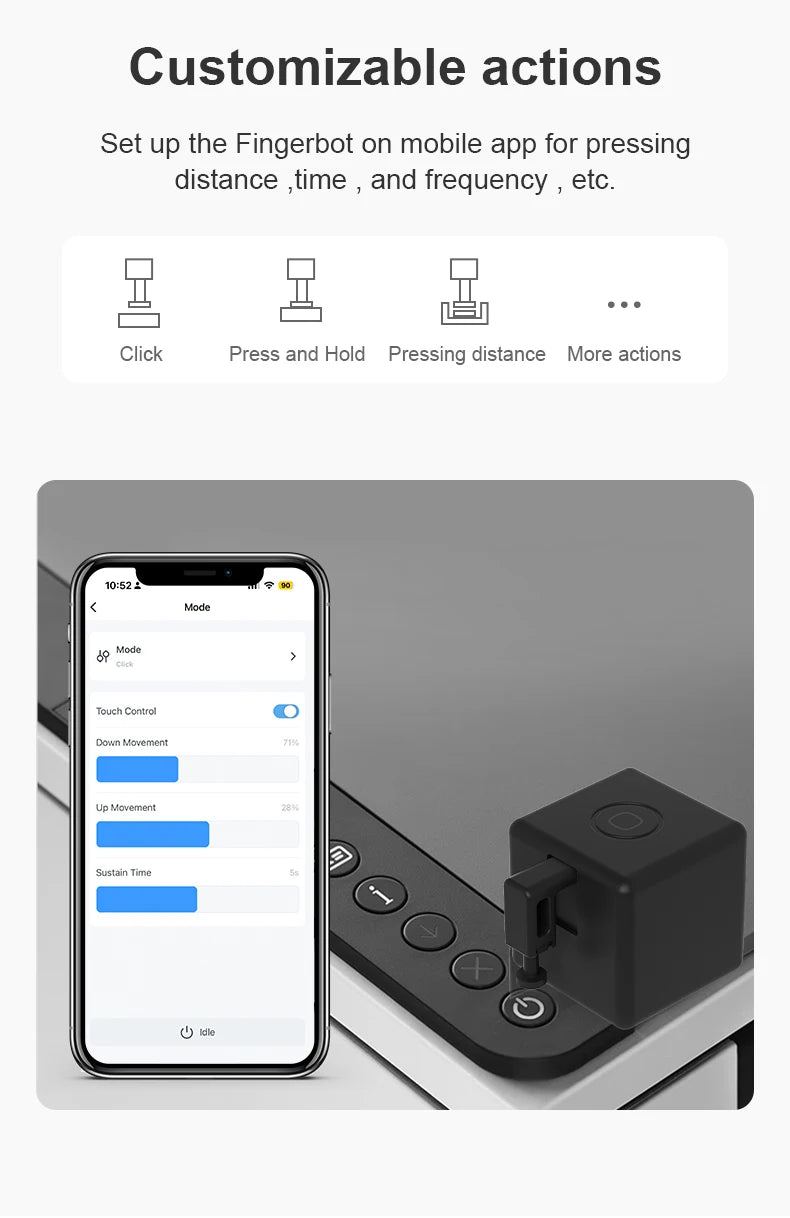 Tuya Zigbee Smart Fingerbot – Button Pusher Robot
