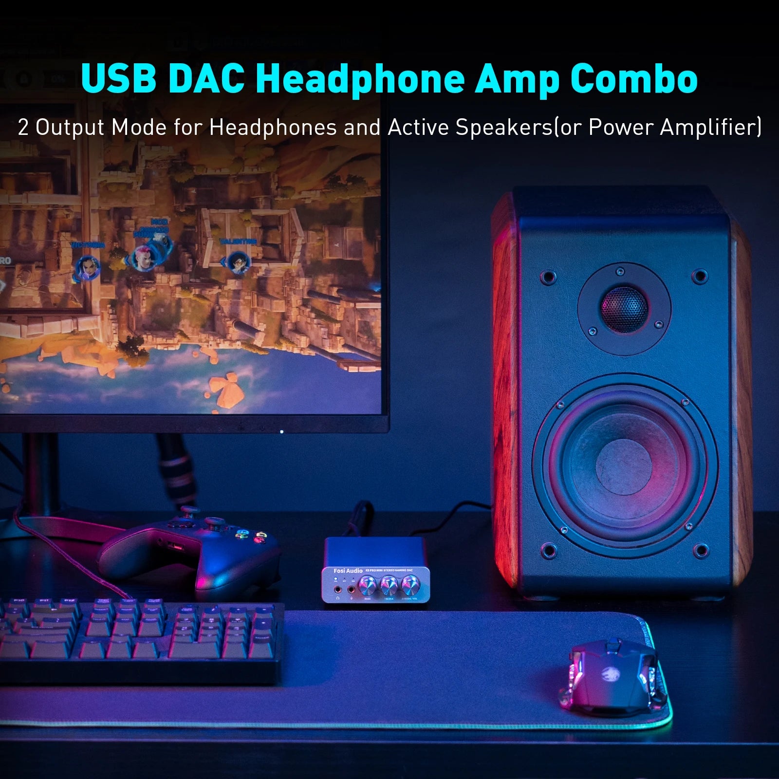 Fosi Audio K5 PRO – USB DAC & Headphone Amplifier