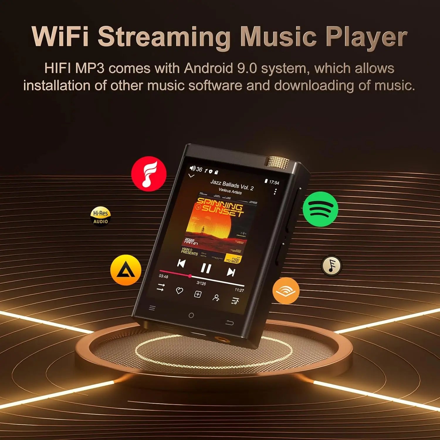 Oilsky Hi-Fi MP3 Player – Bluetooth & WiFi