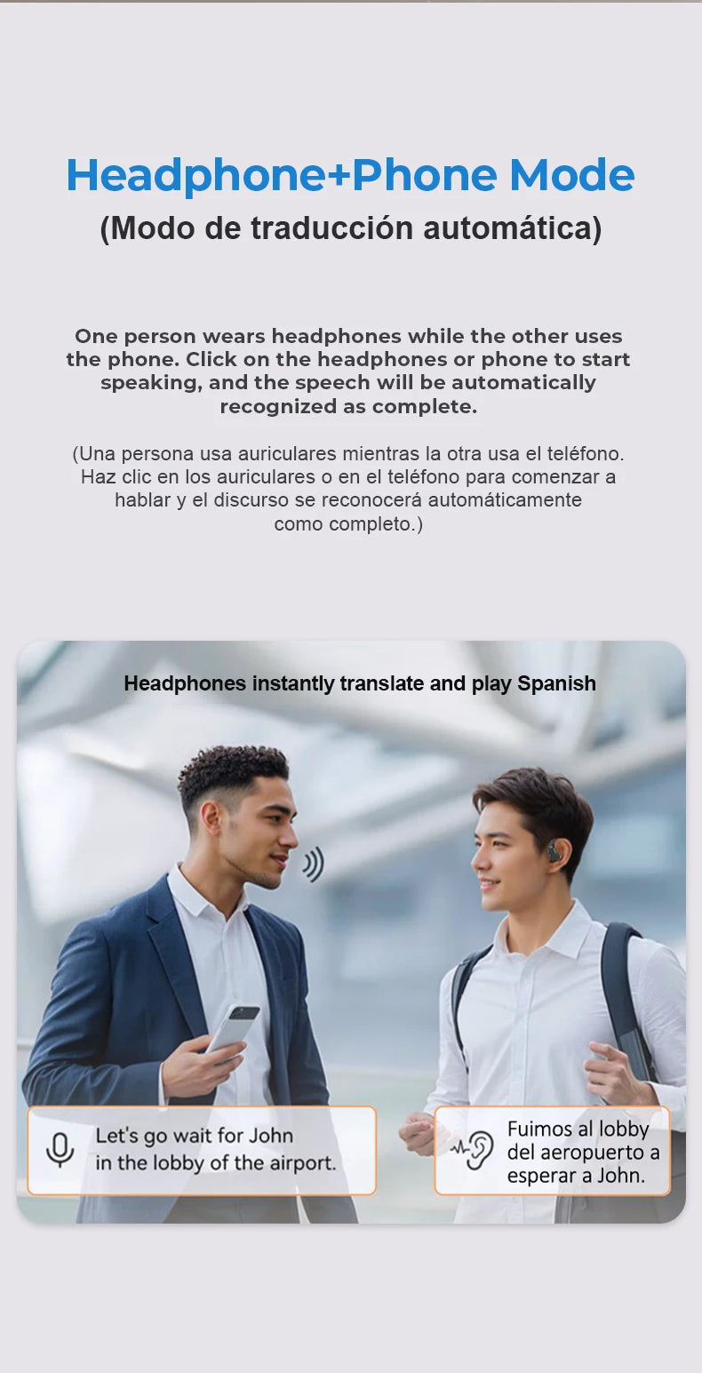Erazer XP6 AI Bluetooth Earphones – Translator & Wireless Headset