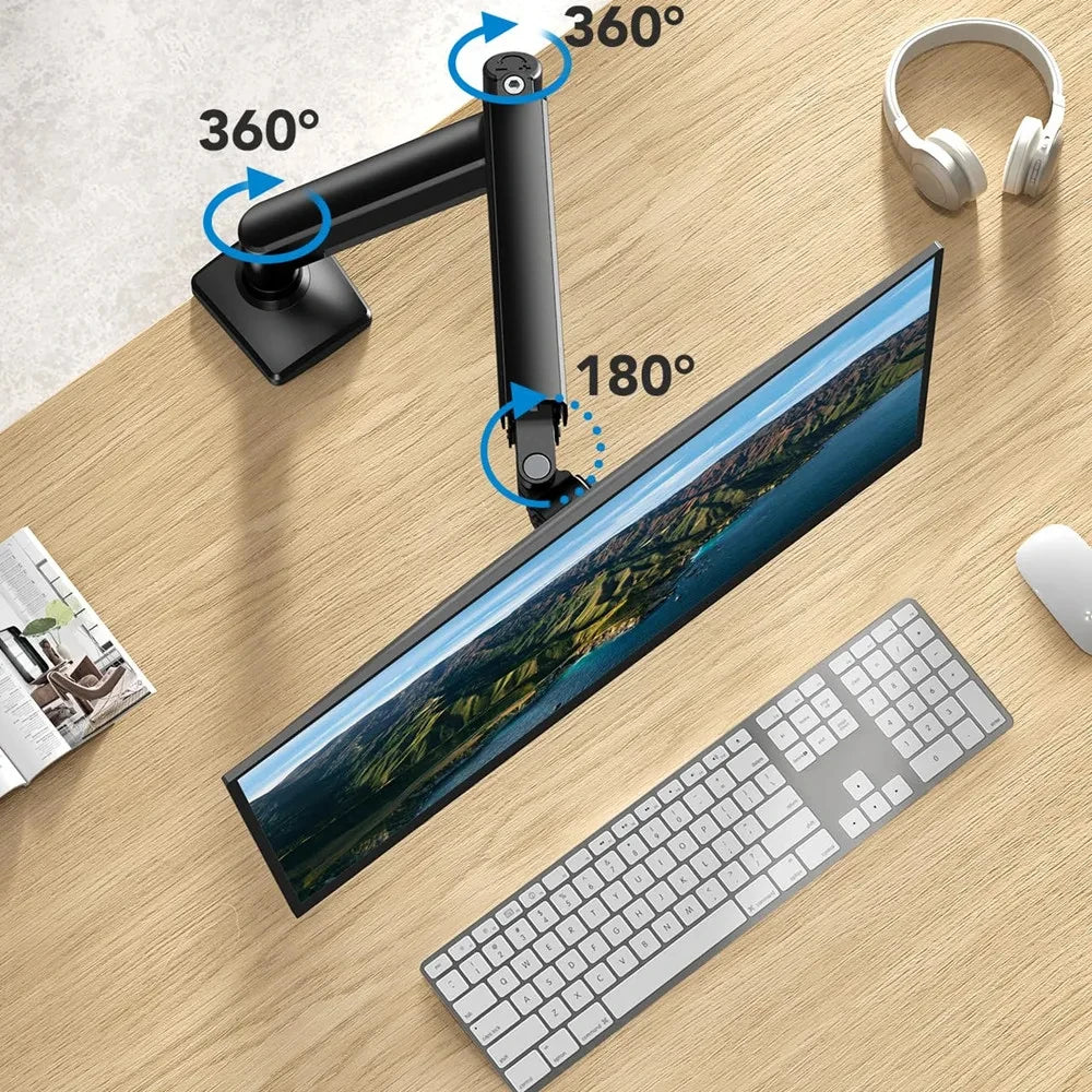 Universal Single Monitor Mount – Up to 32" Adjustable Desk Bracket