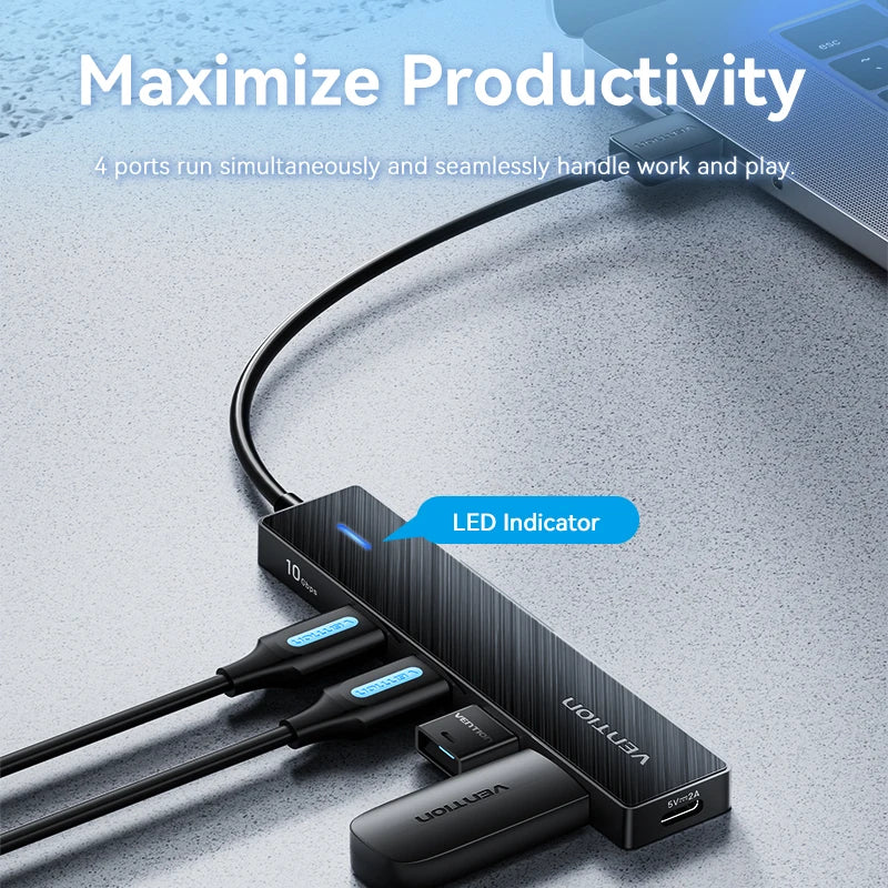 Vention 4-Port USB 3.2 Hub 10Gbps