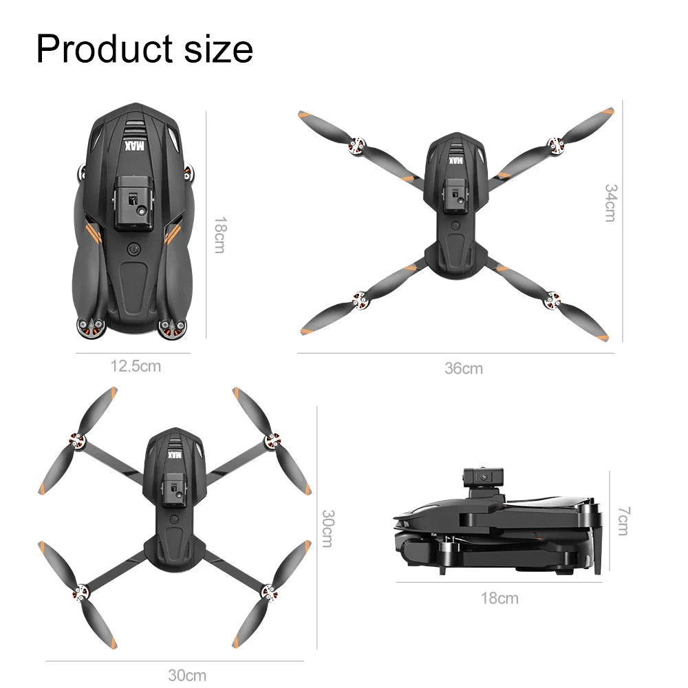 2025 V168 Pro MAX GPS Drone with 8K HD Camera