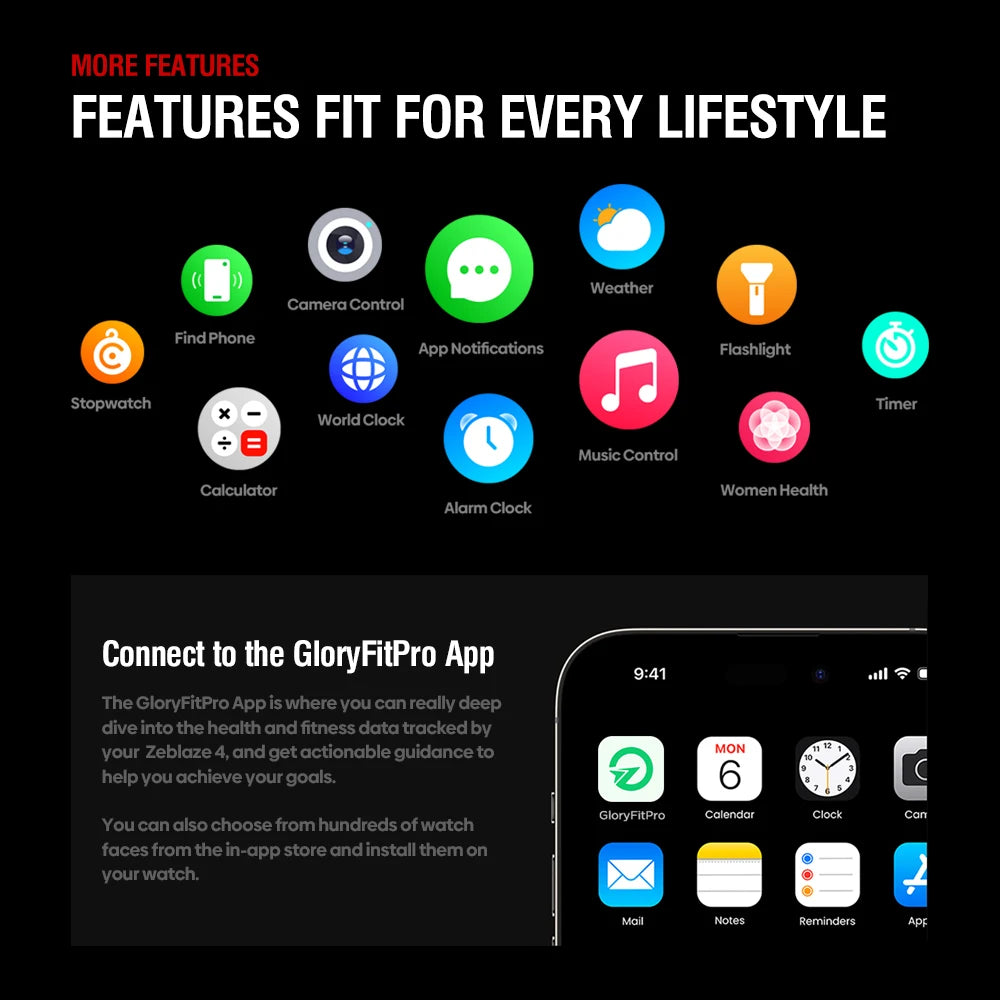 Zeblaze Stratos 4 – 2025 GPS Smartwatch 1.43" AMOLED