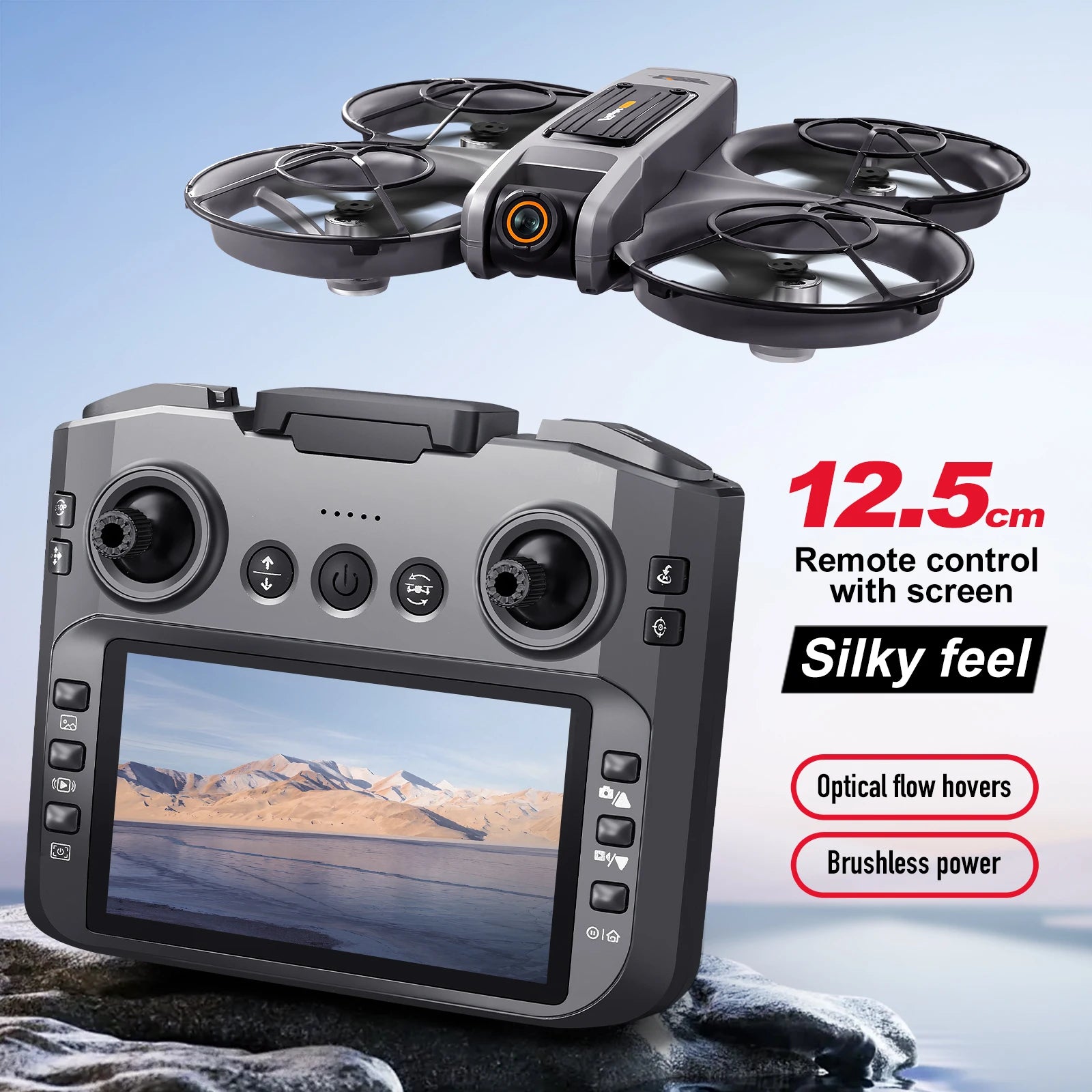 Professional 8K Drone – 5G WiFi FPV with Screen & Obstacle Avoidance