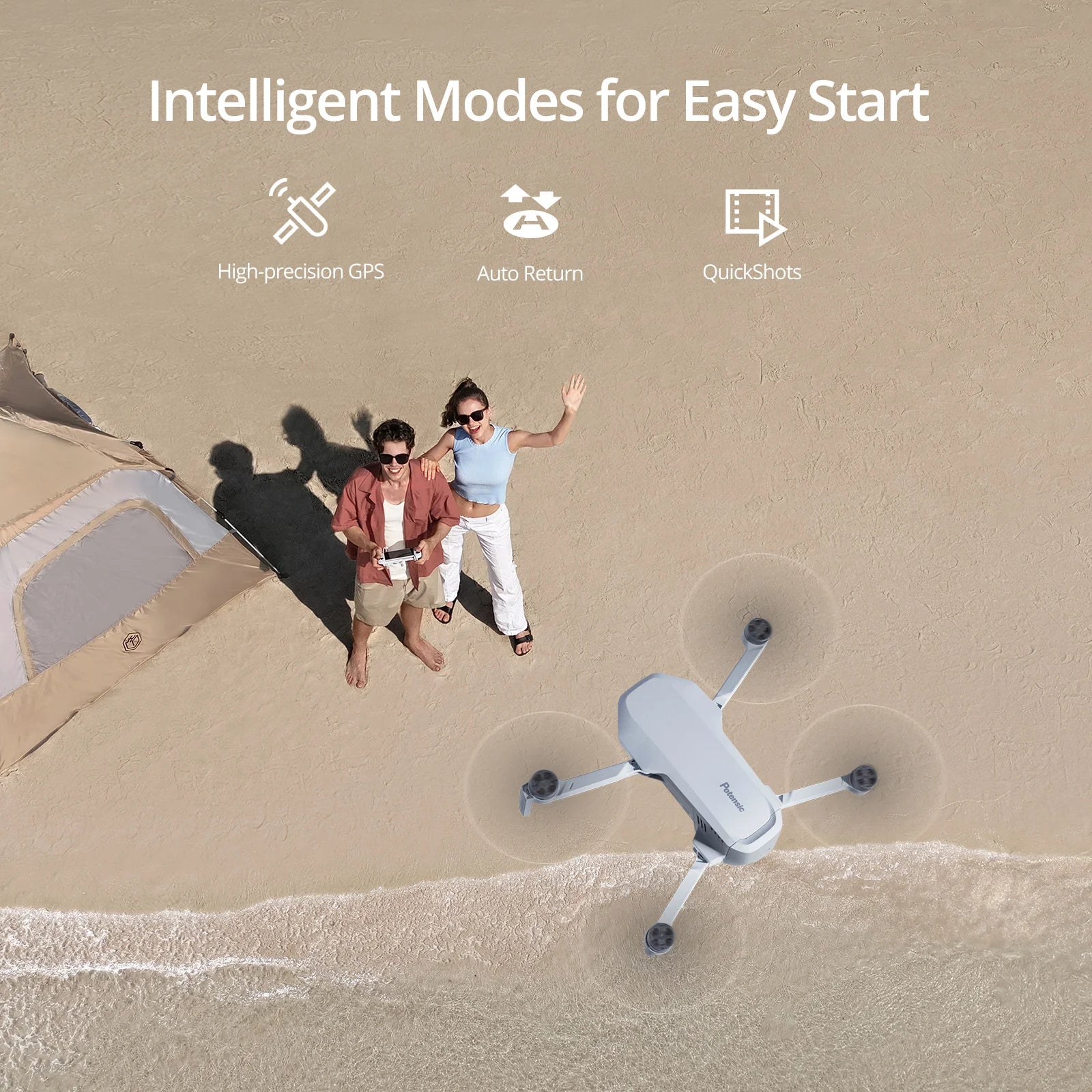 Potensic C0 Mini Drone – 4K Camera, 3-Axis Gimbal, 6KM GPS