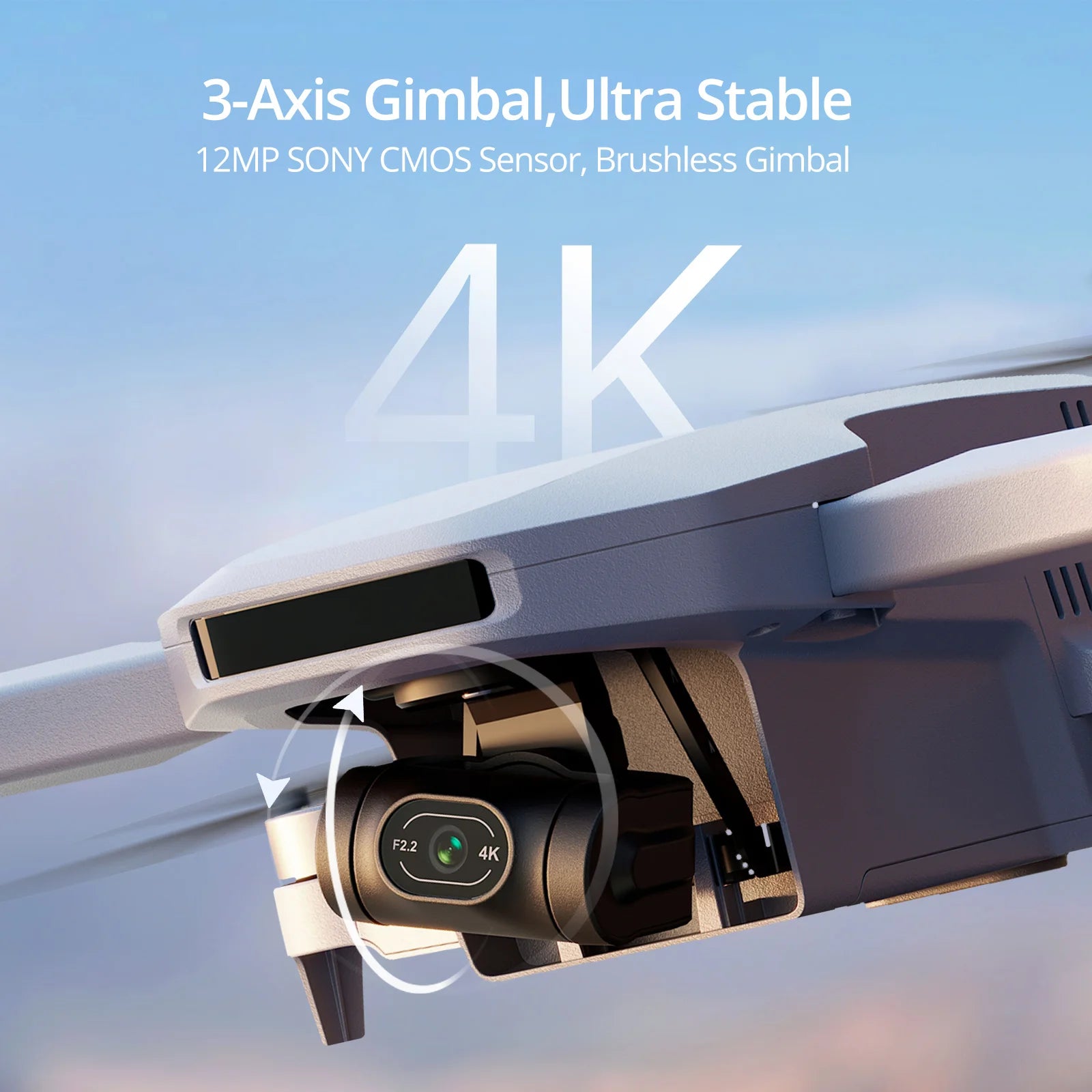 Potensic C0 Mini Drone – 4K Camera, 3-Axis Gimbal, 6KM GPS