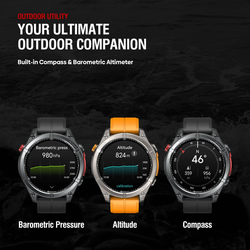 Zeblaze Stratos 4 – 2025 GPS Smartwatch 1.43" AMOLED