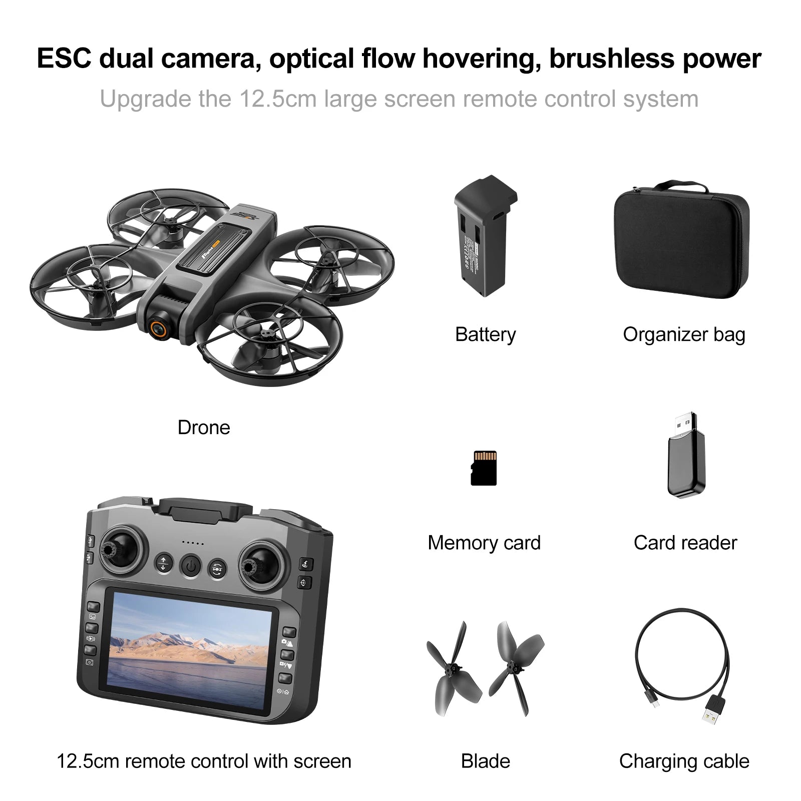 Professional 8K Drone – 5G WiFi FPV with Screen & Obstacle Avoidance