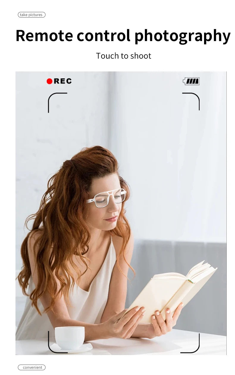 Smart Audio Glasses – Bluetooth, Anti-UV, Color-Changing Lenses