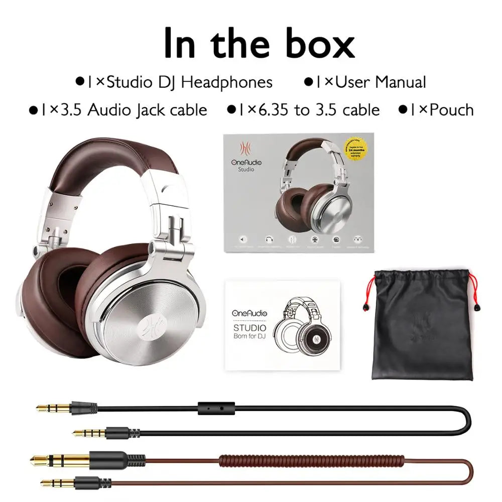 OneOdio Pro 30 Studio DJ Headphones – Wired Over-Ear with Mic