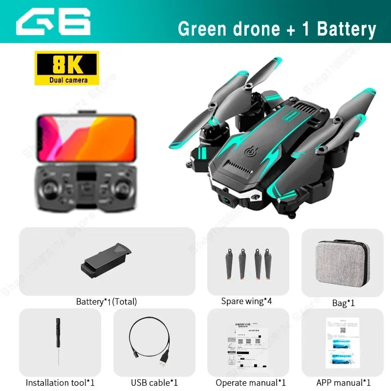 5G GPS Drone – 8K & 4K Dual Camera Quadcopter with Obstacle Avoidance