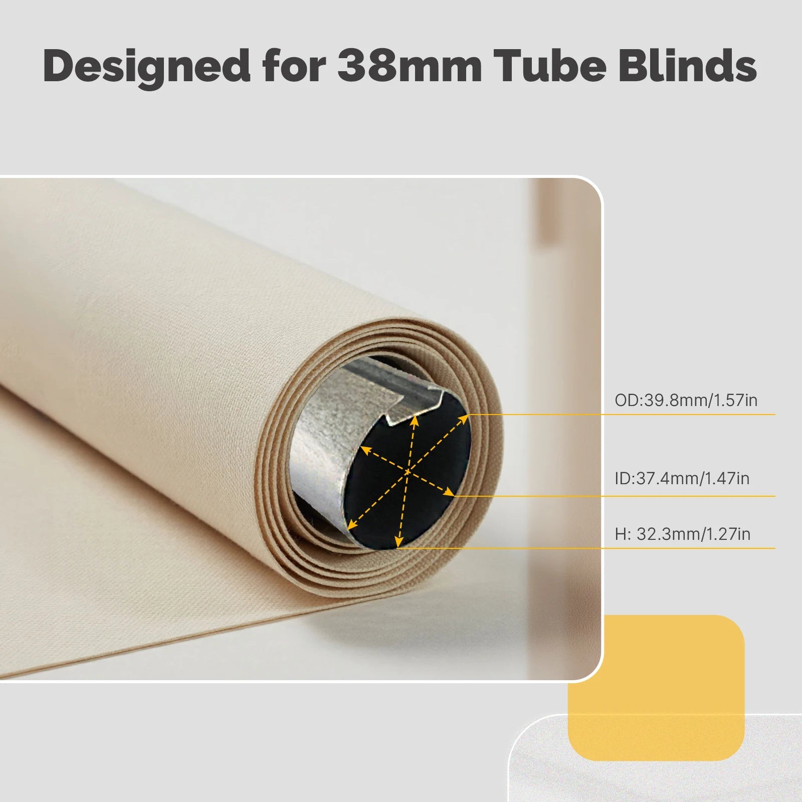 MOES Tuya Matter Smart Roller Blind Motor – 38mm Tube