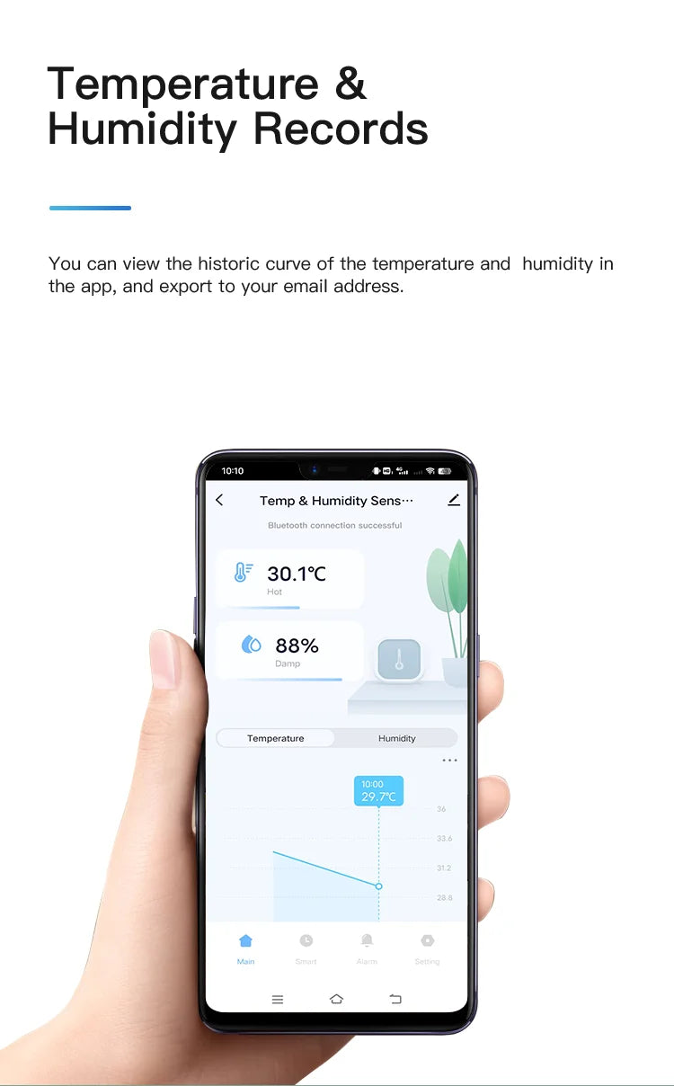 Tuya Smart Temp & Humidity Sensor – 2PACK