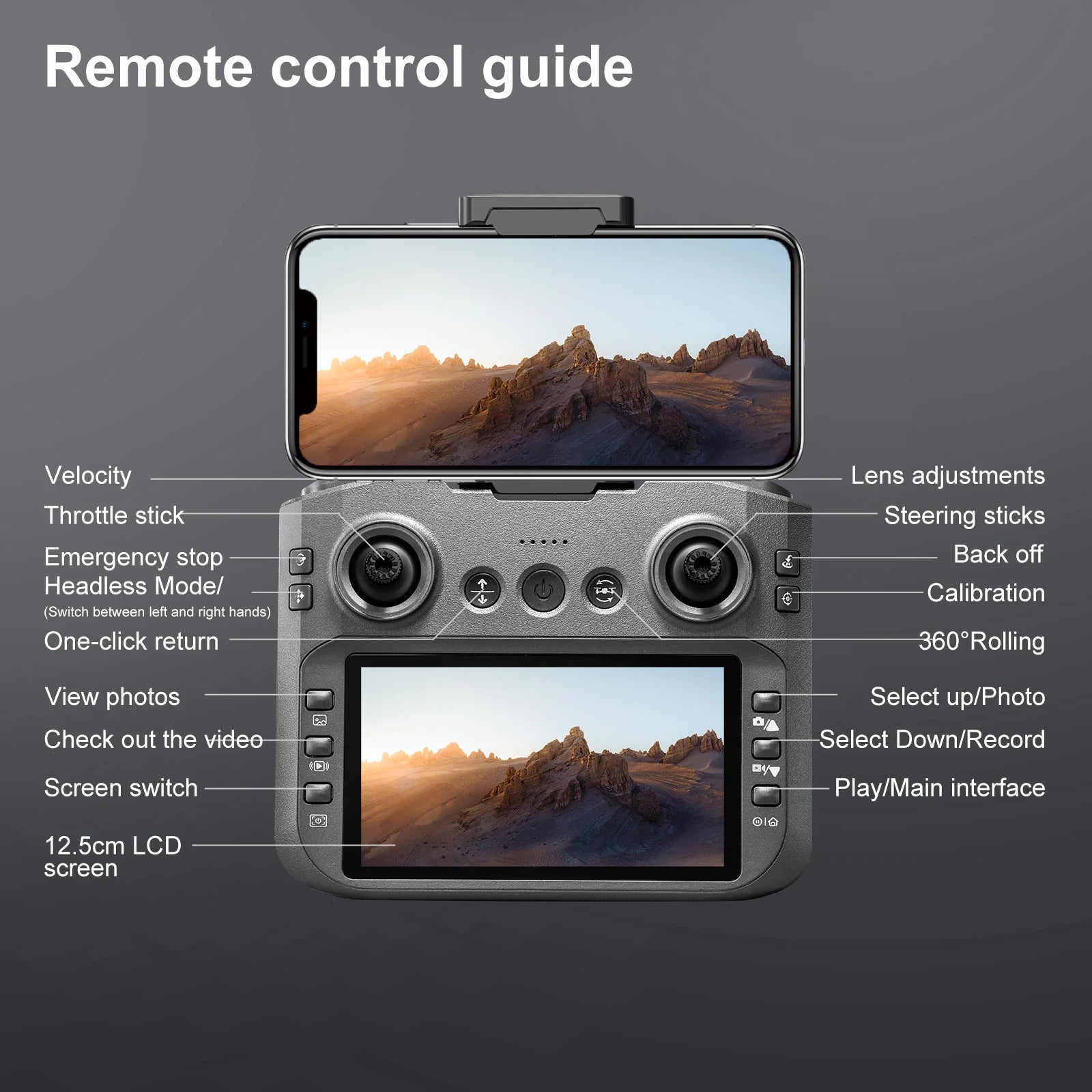 Professional 8K Drone – 5G WiFi FPV with Screen & Obstacle Avoidance