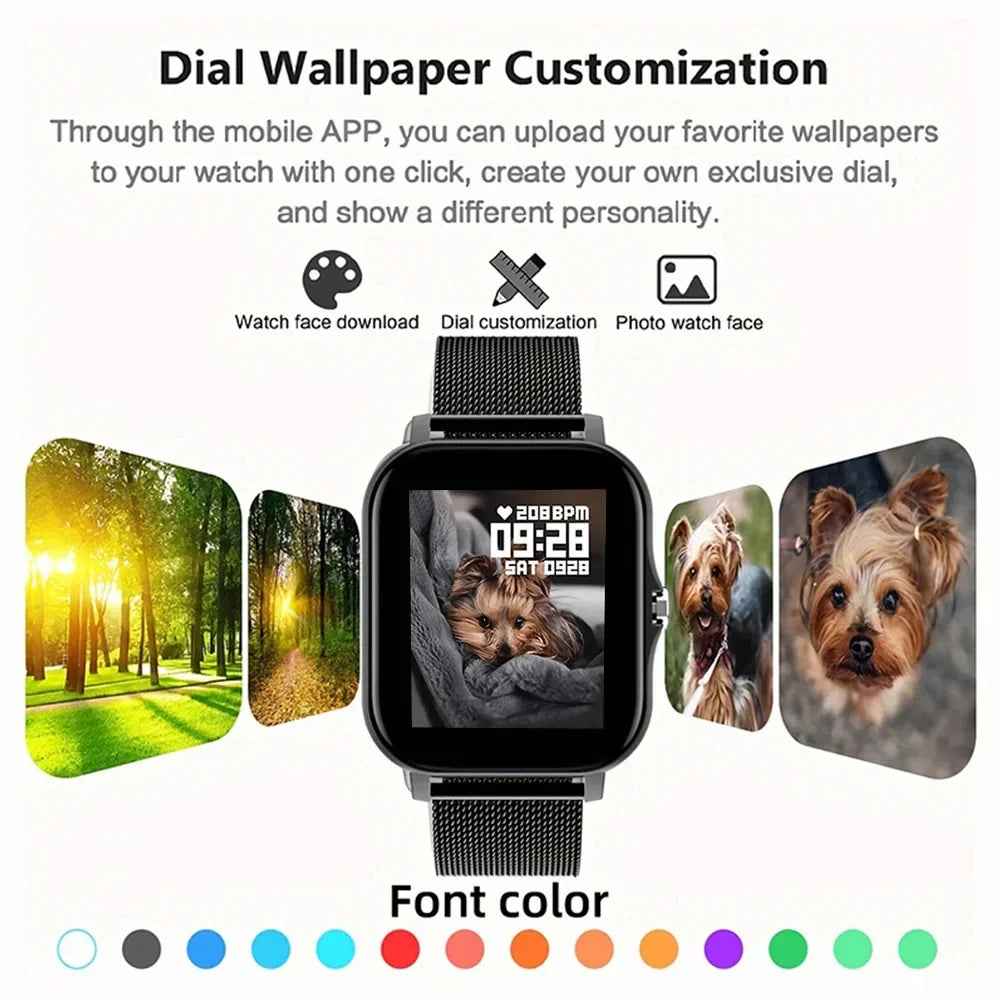 2024 Bluetooth Smart Watch – Touch Call & Fitness Tracker