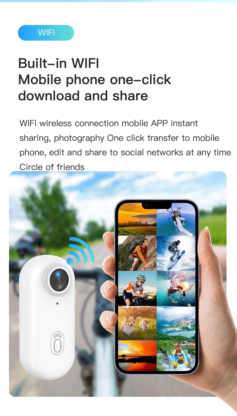 4K Outdoor Sports Action Camera – Helmet & Bike Mountable