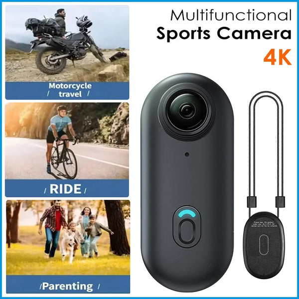 4K Outdoor Sports Action Camera – Helmet & Bike Mini Cam