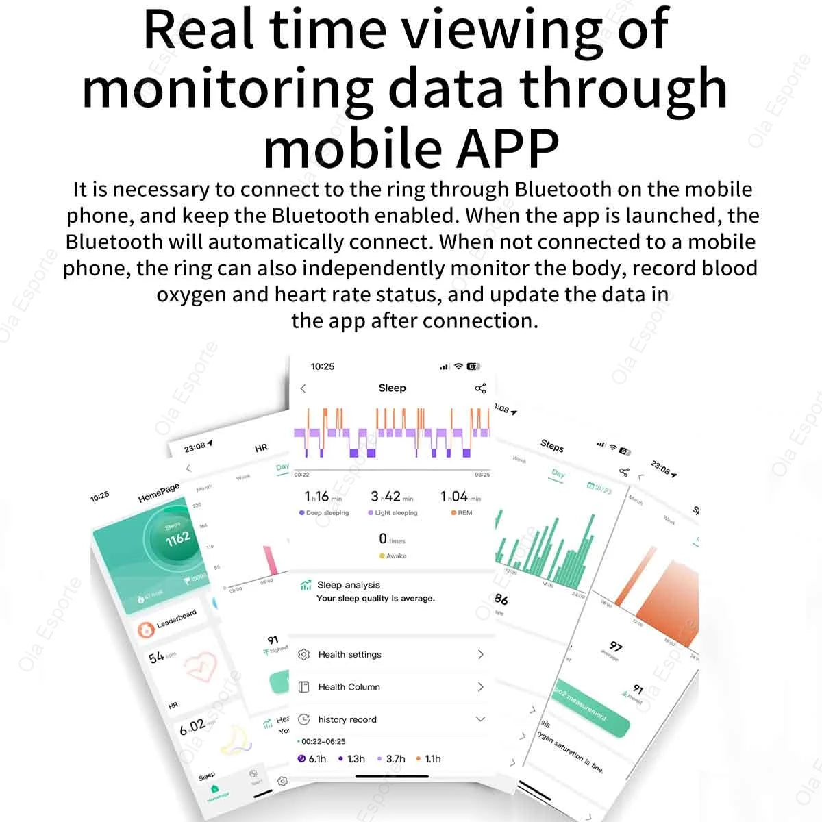 Smart Ring – Bluetooth Heart Rate & Health Monitor