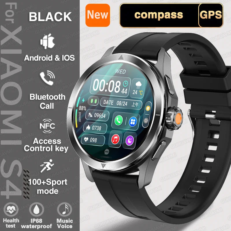 Xiaomi S4 Ultra Smartwatch – HD AMOLED, GPS, Heart Rate & Bluetooth