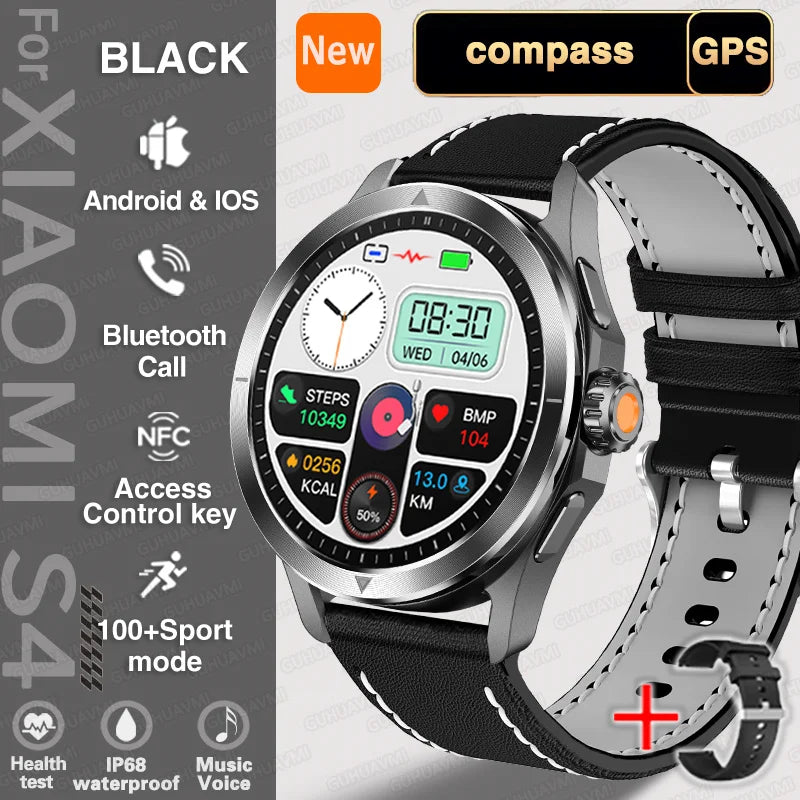 Xiaomi S4 Ultra Smartwatch – HD AMOLED, GPS, Heart Rate & Bluetooth