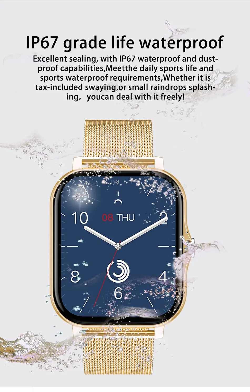 2024 Bluetooth Smart Watch – Touch Call & Fitness Tracker