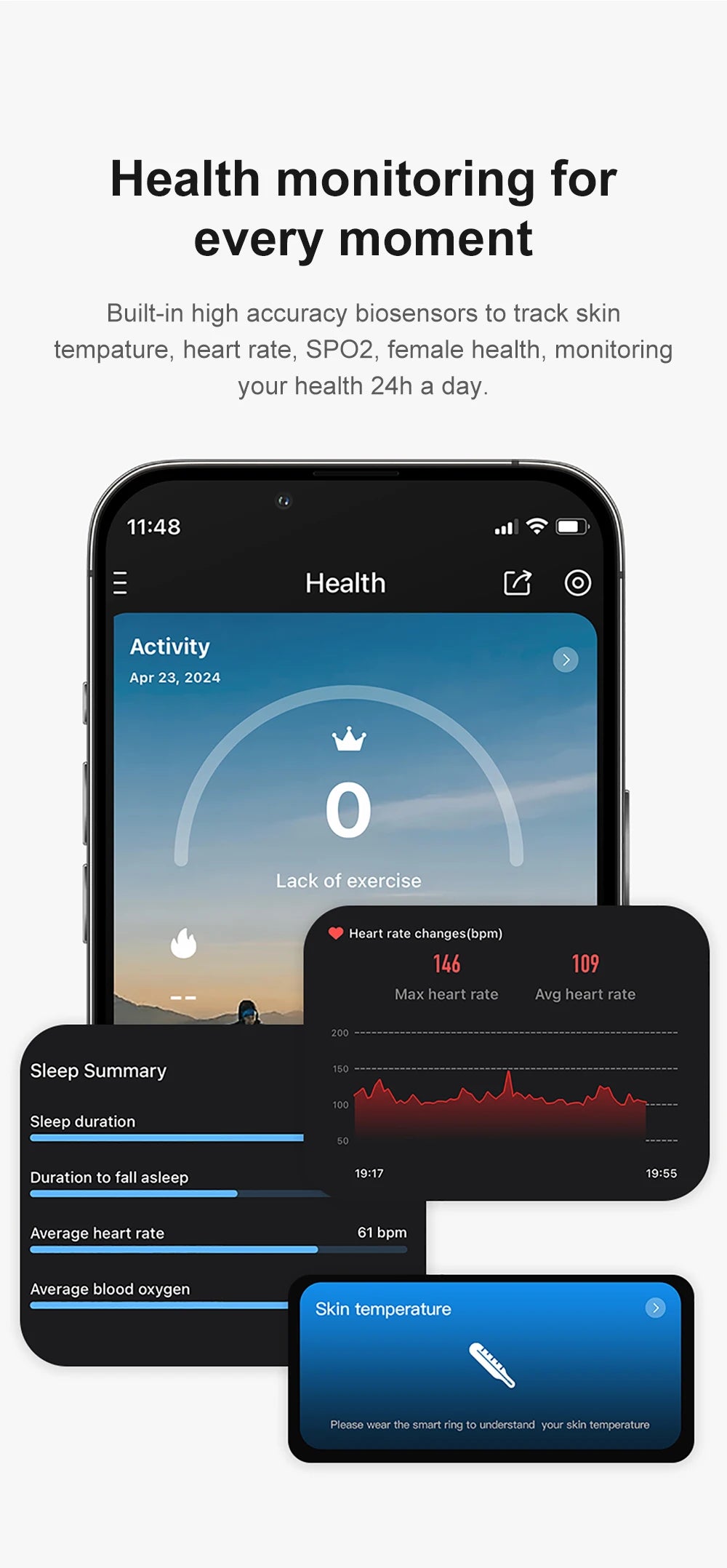 COLMI R09 Smart Ring – 2024 Health Tracker