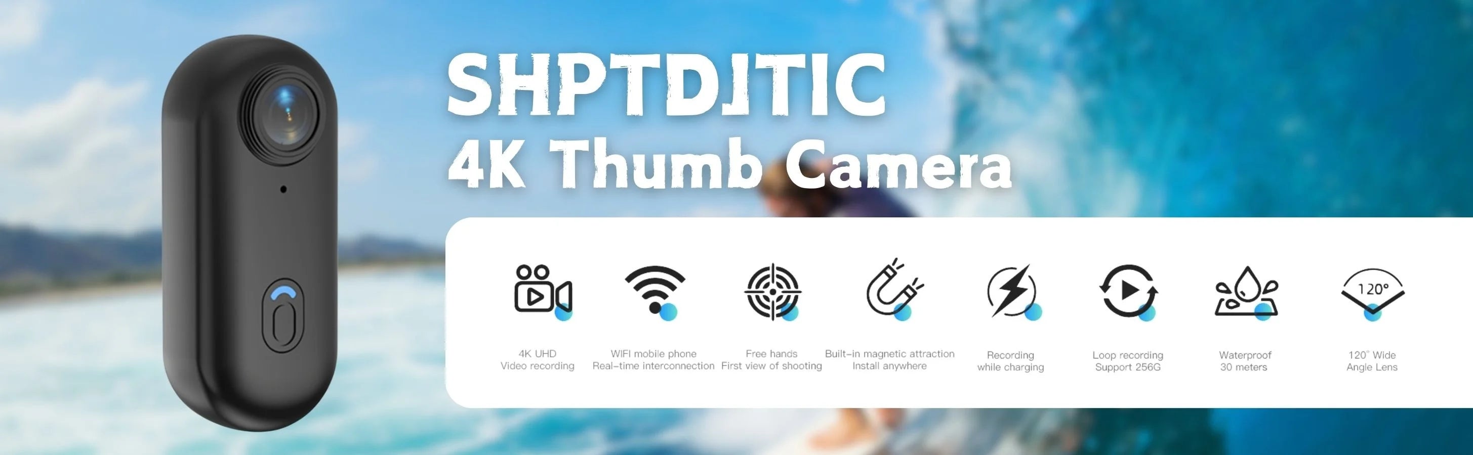 4K Outdoor Sports Action Camera – Helmet & Bike Mini Cam
