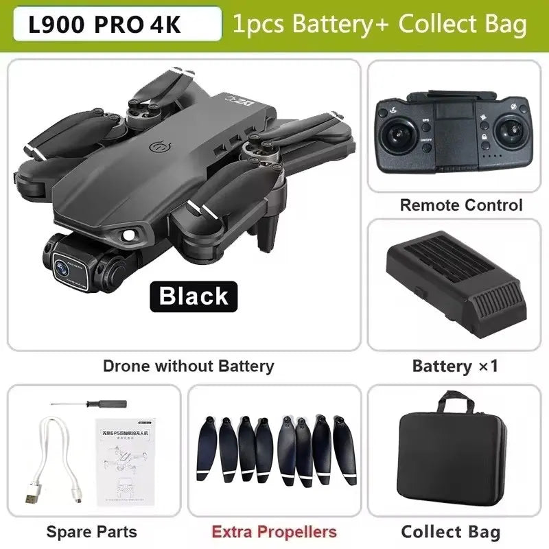 L900 Pro GPS Drone with 4K Dual Camera
