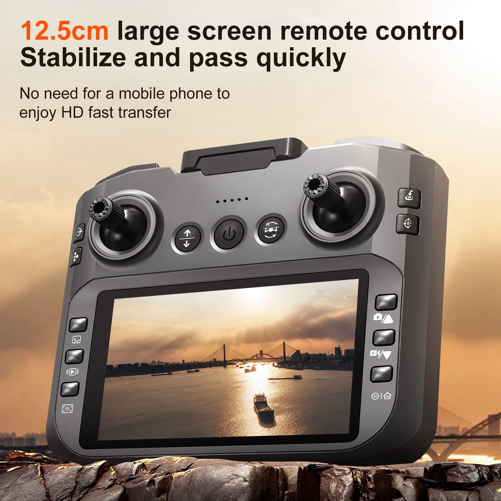 Professional 8K Drone – 5G WiFi FPV with Screen & Obstacle Avoidance