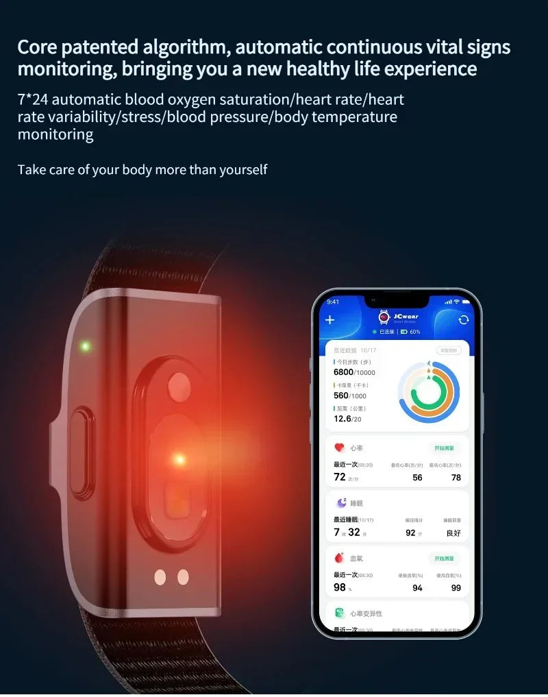 2208A Smart Bracelet – Heart Rate & Fitness Tracker
