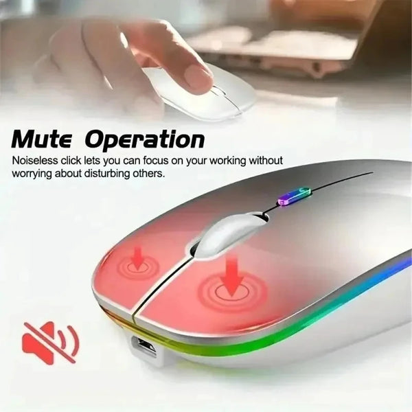 Wireless Rechargeable LED Backlit Mouse