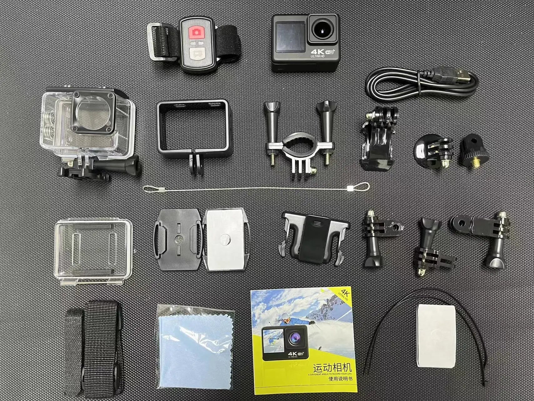 4K Ultra HD Action Camera – 2" Waterproof Helmet Sport Cam