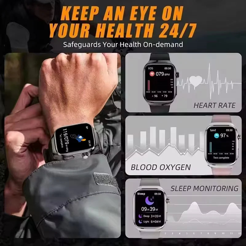 2025 Smart Health Watch – Uric Acid & Body Fat Monitor