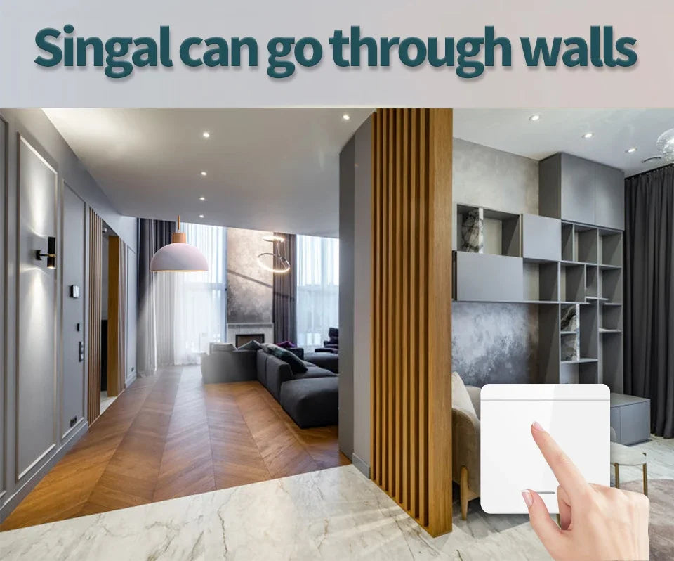WiFi Smart Switch – Tuya LED Control, Voice & RF Remote