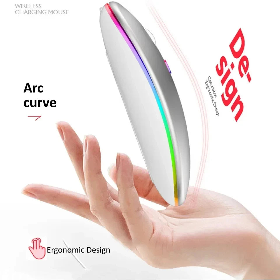 Wireless Rechargeable LED Backlit Mouse