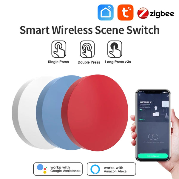 Tuya Zigbee Wireless Smart Button Switch