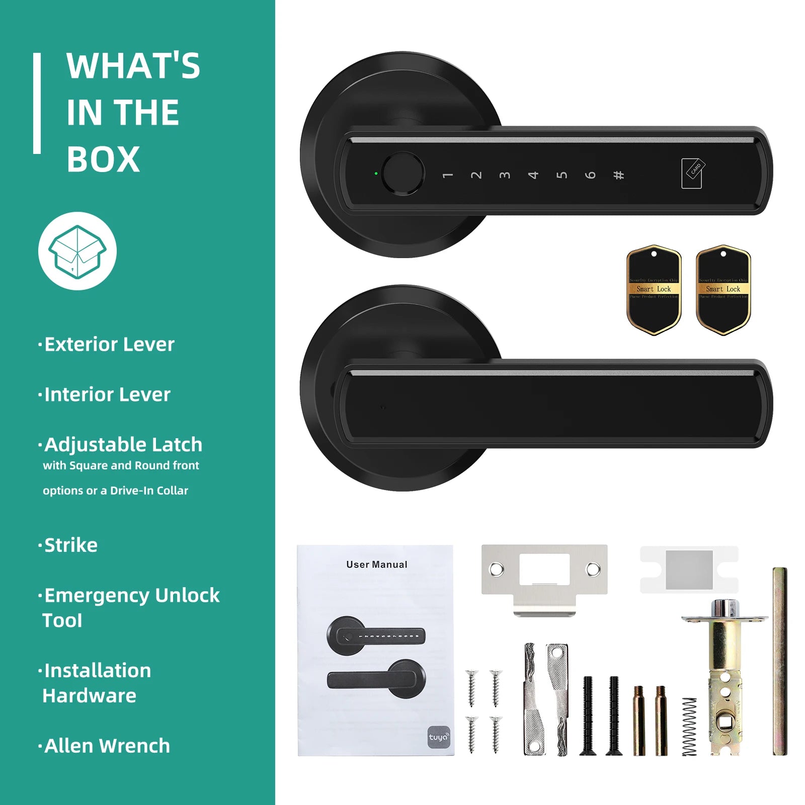 Viladepot Smart Fingerprint Door Lock – Touchscreen Keypad