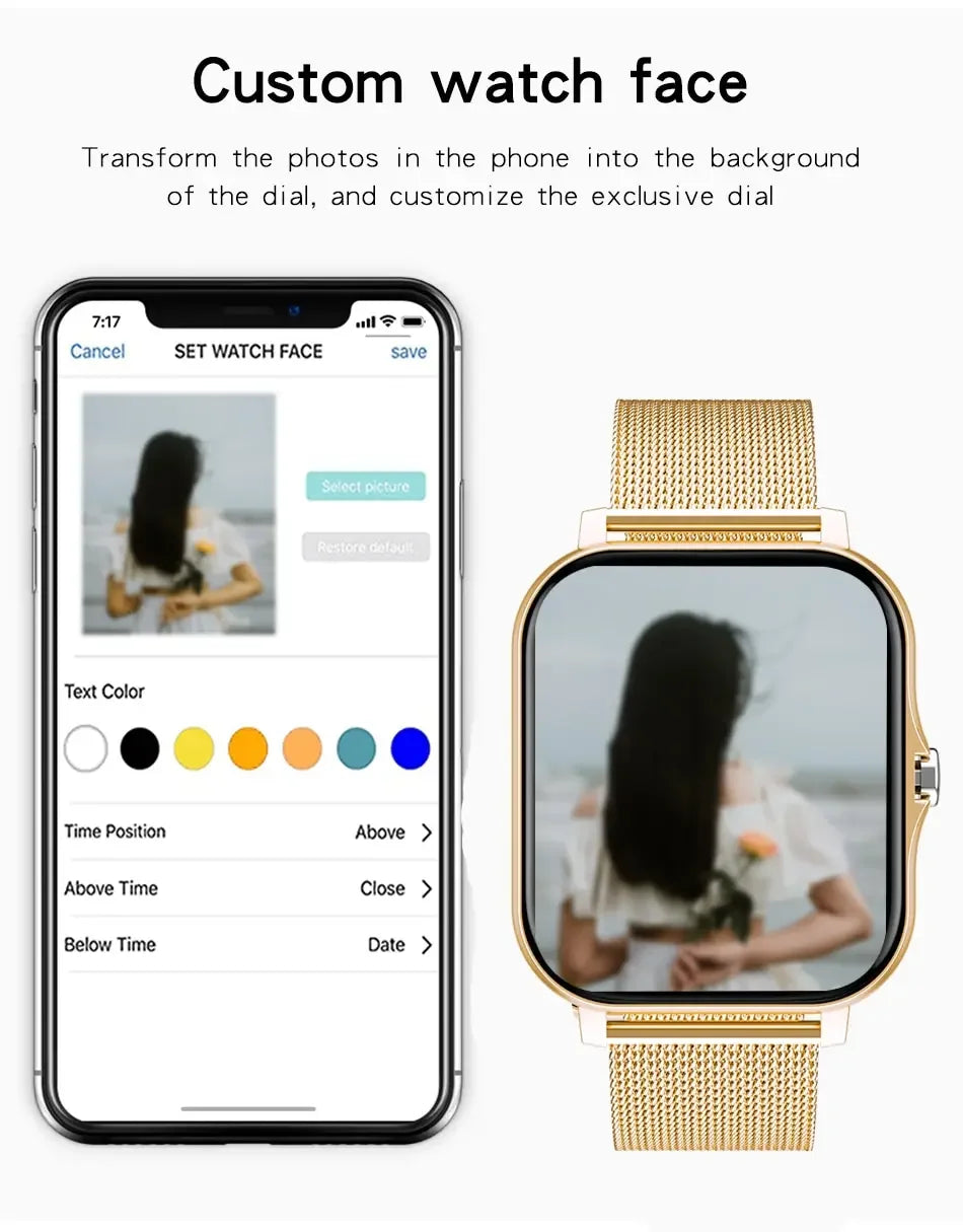 2024 Bluetooth Smart Watch – Touch Call & Fitness Tracker