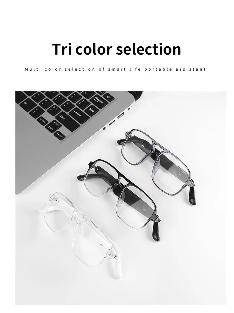 Smart Audio Glasses – Bluetooth, Anti-UV, Color-Changing Lenses