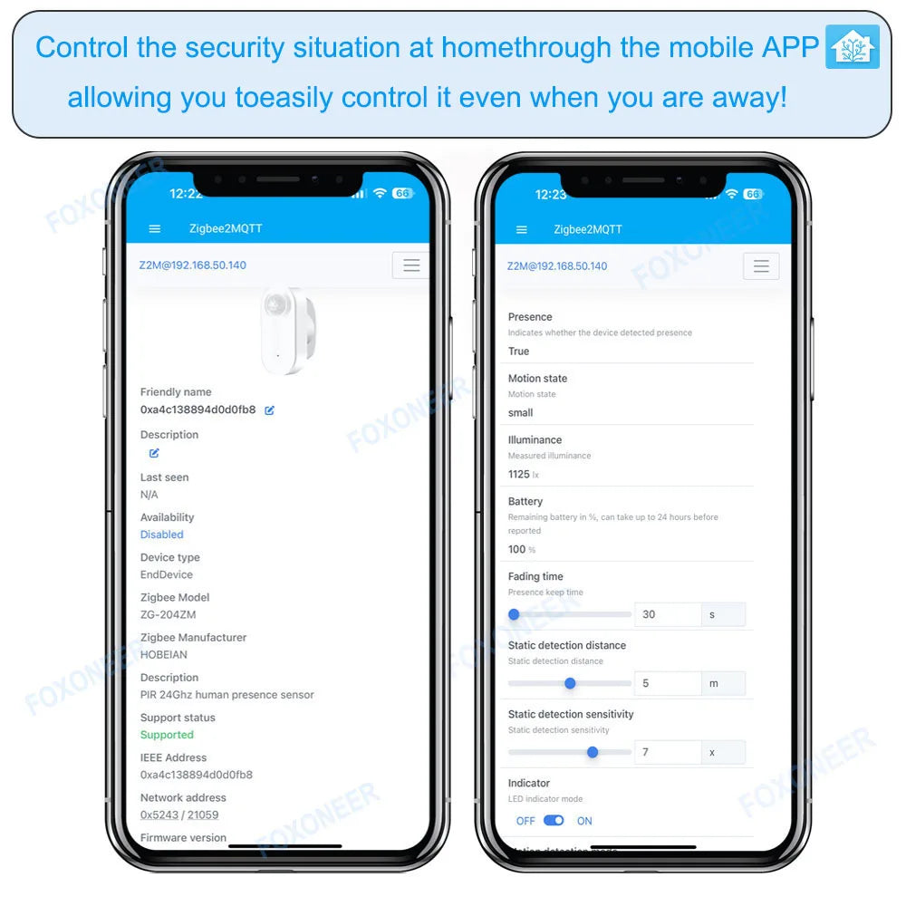 Zigbee Human Presence & PIR Motion Sensor – 24GHz mmWave Smart Detector