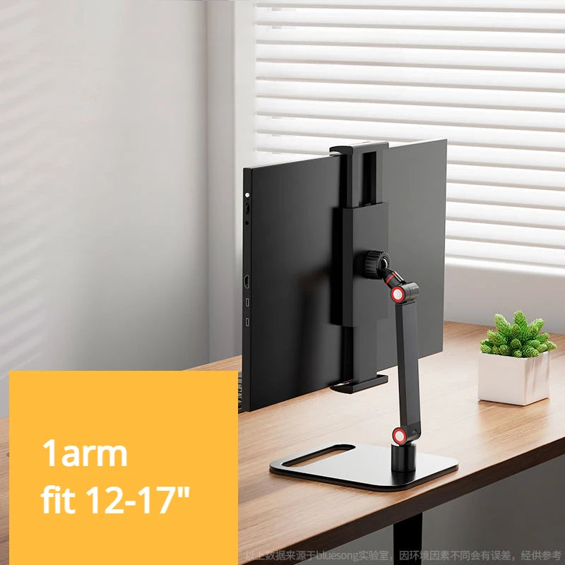 Universal Monitor Desk Stand – 12–17.3" VESA Mount, Folding Holder